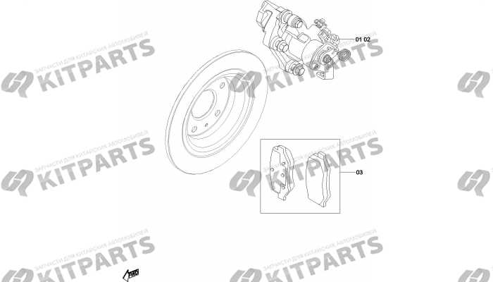 Тормоз задний FAW Besturn X40