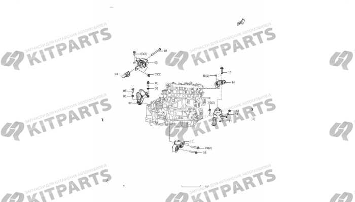 Подушки двигателя (АКПП) FAW Besturn X80F (Рестайлинг)