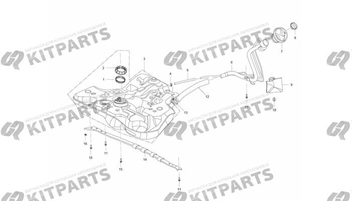 Бак топливный Lifan Cebrium