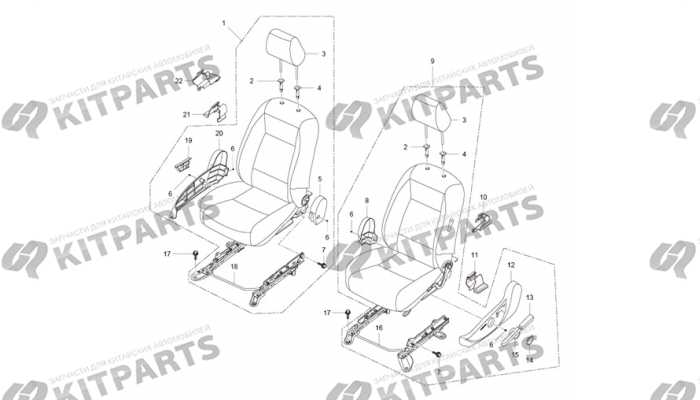 Сиденья передние Lifan Cebrium