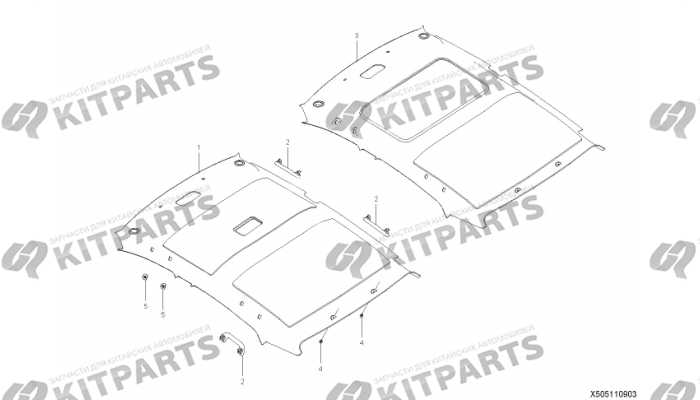 Обивка крыши Lifan