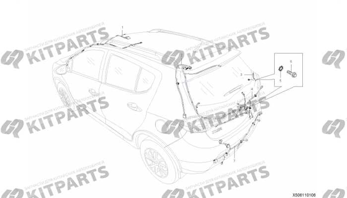 Жгут проводов потолка Lifan