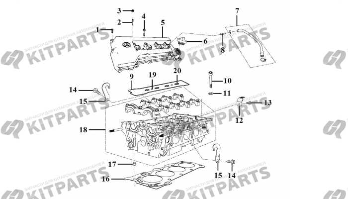 Головка блока, прокладки ГБЦ Lifan X70