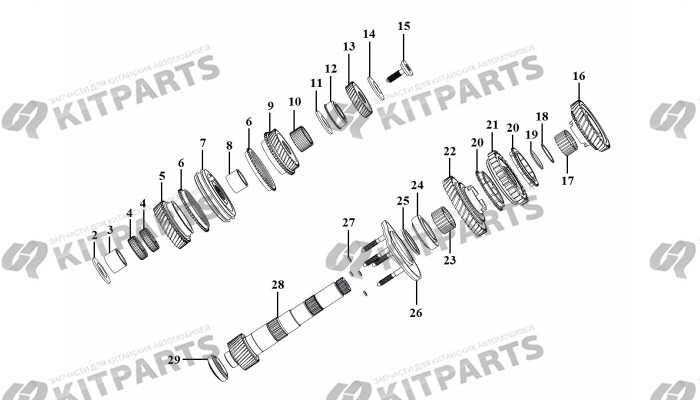 Вал вторичный (МКПП) Lifan