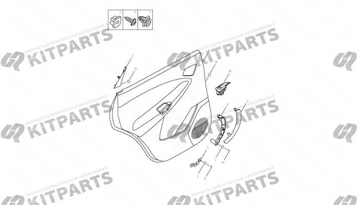 INTERIOR TRIM,REAR DOOR Geely Emgrand X7