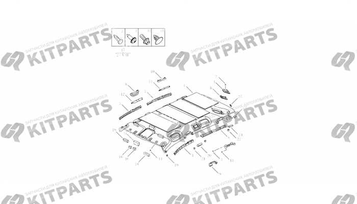 Обшивка потолка [RUSSIA 4G18T,(W\O SU] Geely Atlas