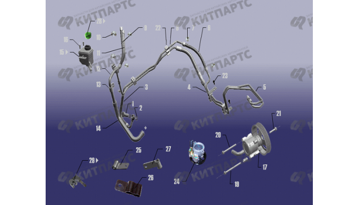 Система гидроусилителя руля Chery Fora (A21)