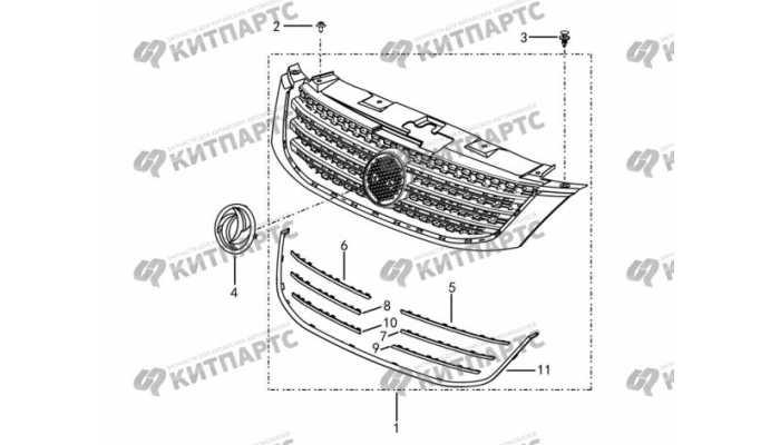 Решетка радиатора Dong Feng