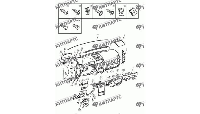 Приборная панель (GB/GS) Geely Emgrand (EC7)