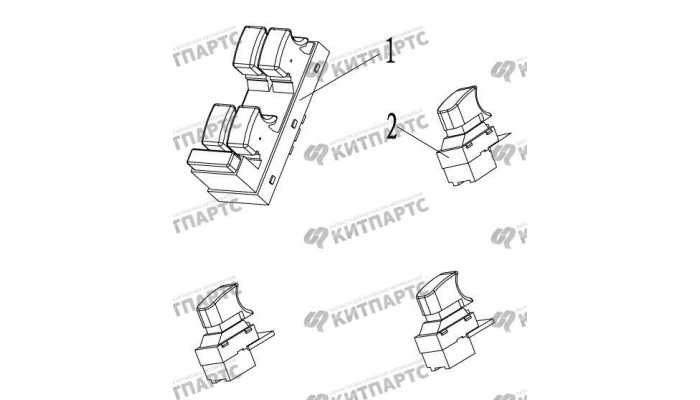 Кнопки стеклоподъемников Geely Otaka (CK)